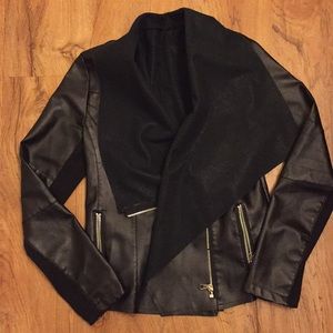 Black “leather” jacket